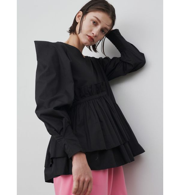 PLEATS PEPLUM BL|ELENDEEK(エレンディーク)の通販｜アイルミネ