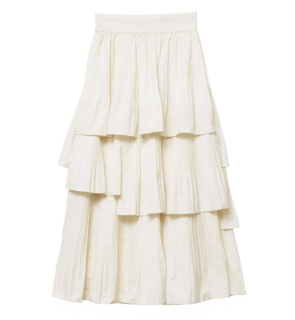 PLEATS TIERED SK