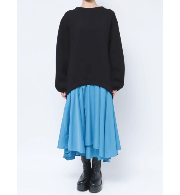 MATERIAL MIX ROUND HEM CS OP|ELENDEEK(エレンディーク)の通販