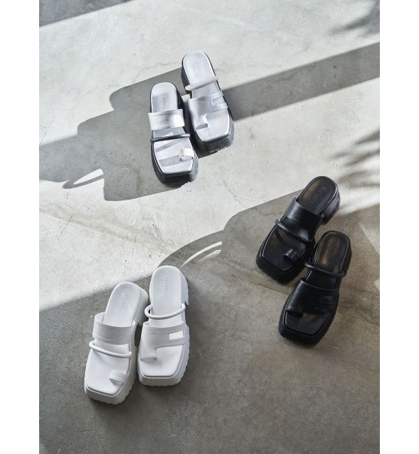 メンズファッションの一押し|【エレンディーク/ELENDEEK】 ASYMMETRY THONG SANDAL