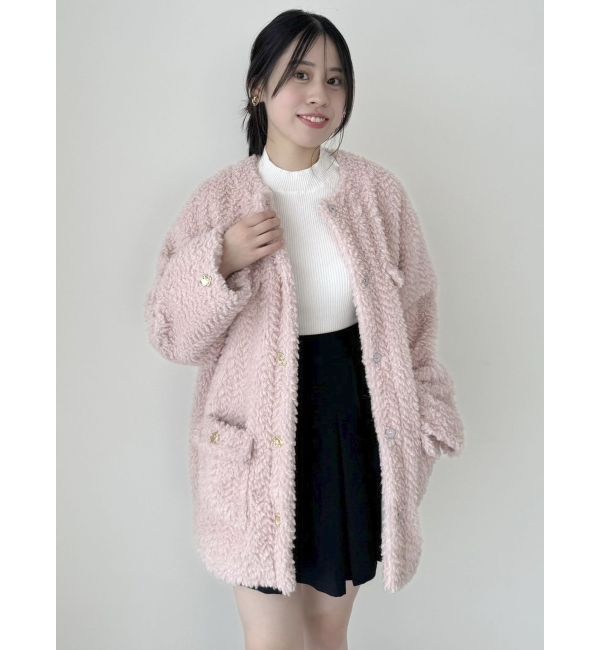 ダズリン dazzlin ボアフレンチブルゾン （パープル） | ファッション通販 FASHION WALKER