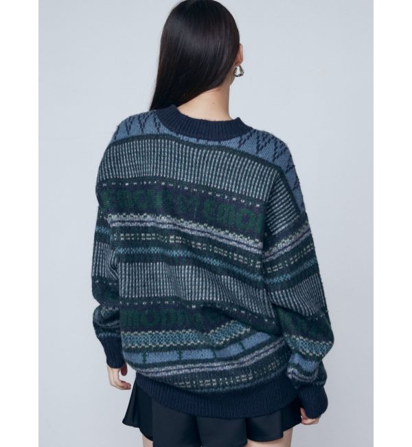 ノルディックパターンオーバーニット[品番：MKSW0061182]｜EMODA（エモダ）のレディースファッション通販｜SHOPLIST（ショップリスト）