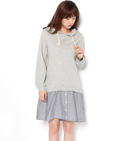 【BIJ】ストライプドッキングワンピース