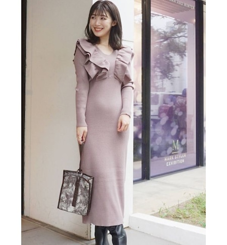 オフショル2wayラッフルニットワンピース Mercuryduo マーキュリーデュオ の通販 アイルミネ オフショル2wayラッフルニットワンピース Mercuryduo マーキュリーデュオ の通販 アイルミネ