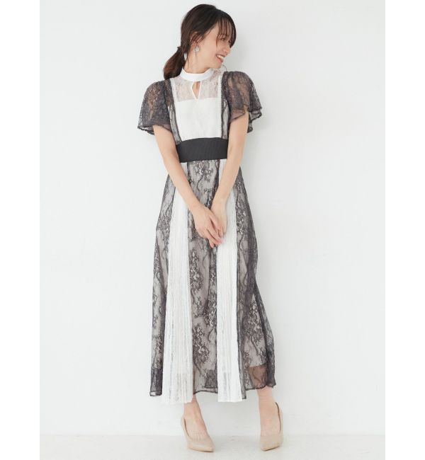 新品！伊◇リナシメント◇とっても色合いのいい！女らしさ際立つプリーツワンピ◇Ｍ