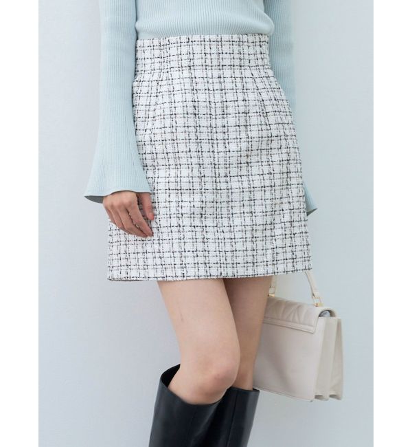 新品 タグ付き 人気 完売 ♡ MERCURYDUO ツイード ミニ スカート