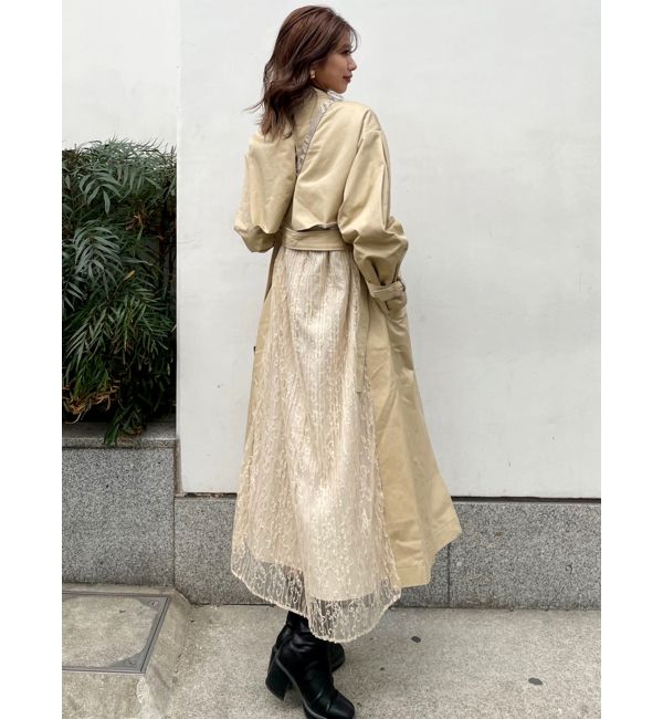 上品な 新品❣️ムルーア トレンチコート プリーツ - トレンチコート ...
