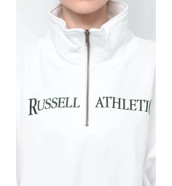 RUSSELL ATHLETIC×MURUA】クロップトハーフジップスウェット|MURUA