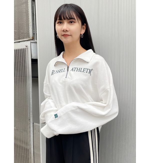 RUSSELL ATHLETIC×MURUA】クロップトハーフジップスウェット|MURUA