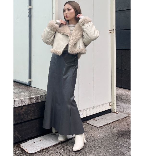 MURUA（ムルーア）の「ヴィンテージライクショートフェイクムートン（ムートンコート）」 - WEAR