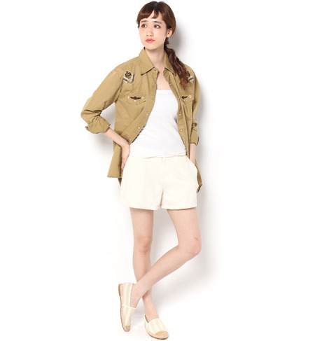 【アングリッド/Ungrid】 【Casual】ネイティブ刺繍ミリタリーSH [送料無料]