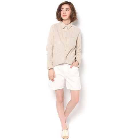【アングリッド/Ungrid】 【Casual】ダブルフェイスストライプSH [送料無料]