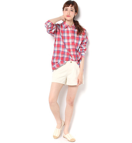 【Casual】ルーズチェックSH