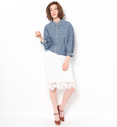 【アングリッド/Ungrid】 【Casual】ルーズシャンブレーSH [送料無料]