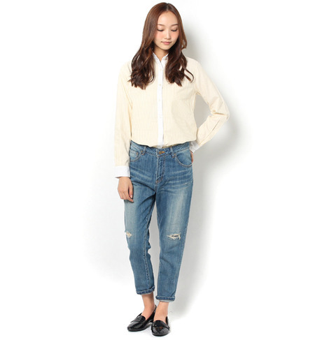 【アングリッド/Ungrid】 【Casual】ストライプクレリックSH [送料無料]