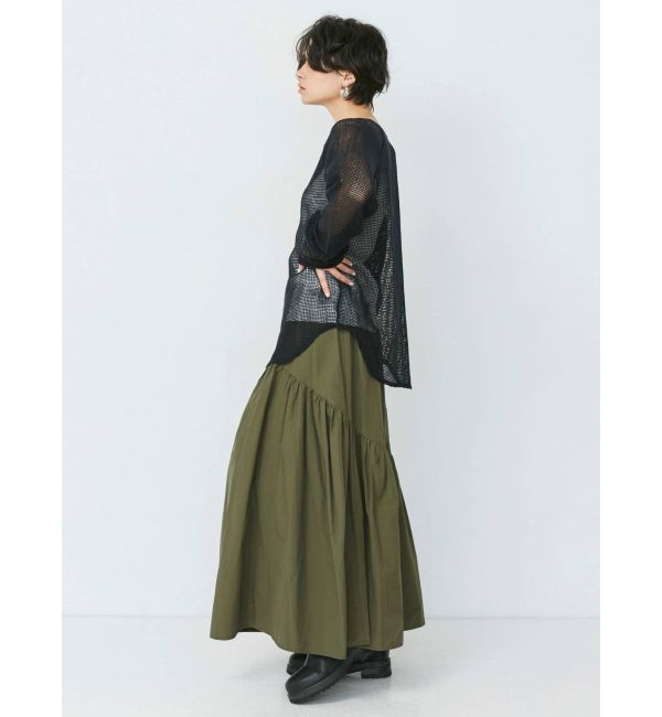 マックスマーラ ギャザーデザインスカート ブラック | ziwanipoultry.com