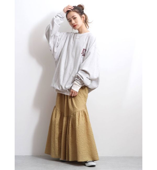 定価12,100円　アングリッド　ふくれジャガードギャザーデザインスカート　美品