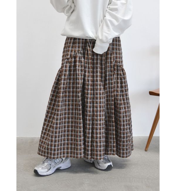ギャザーデザインスカート|Ungrid(アングリッド)の通販｜アイルミネ