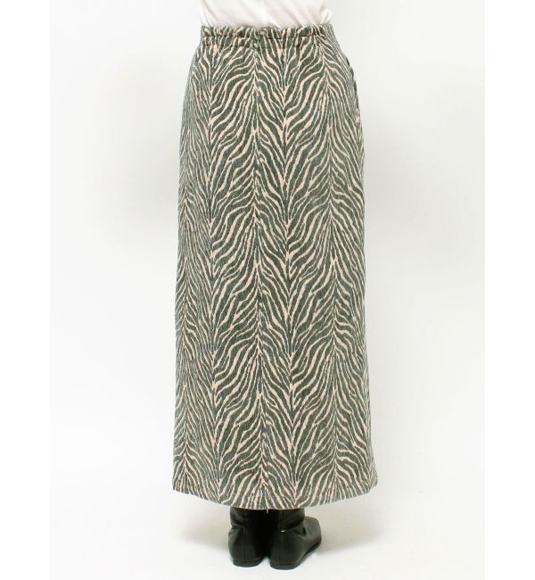 ゼブラ柄ジャカードタイトスカート|Ungrid(アングリッド)の通販