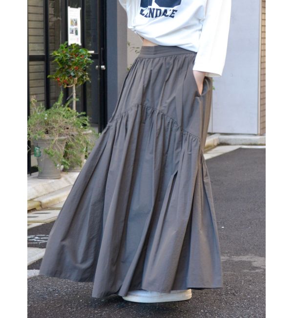 【TOGA PULLA】 ギャザー デザインスカート　日本製 X2031