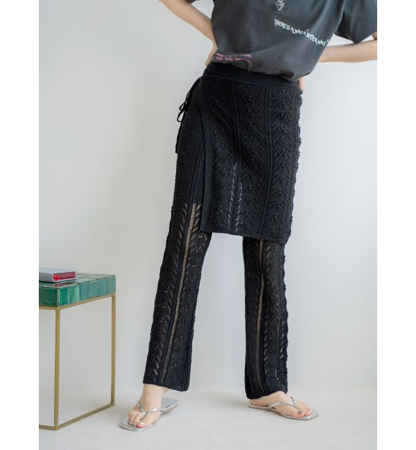 透かし編みスカートセットパンツ|Ungrid(アングリッド)の通販｜アイルミネ