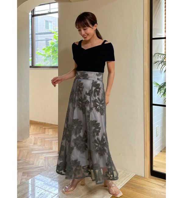 モール刺繍スカート|LAGUNAMOON(ラグナムーン)の通販｜アイルミネ