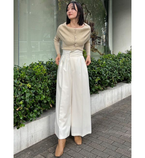 セール】アシンメトリーラペルワイドパンツ（その他パンツ