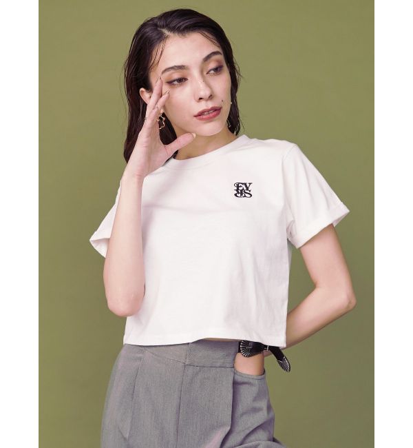【新品未使用】EVRIS ポケットショートシャツ ホワイト