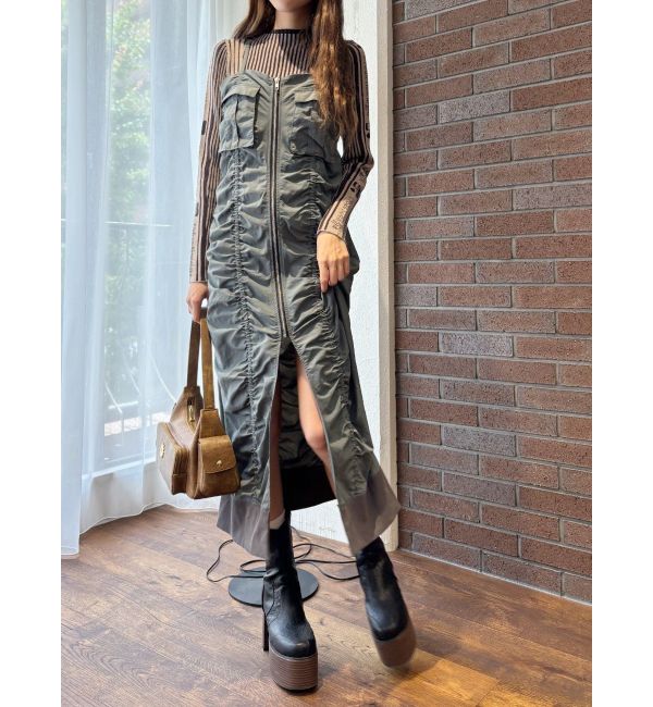 エヴリス EVRIS ステッチデザインデニムロングキャミワンピース （ブルー） | ファッション通販 FASHION WALKER