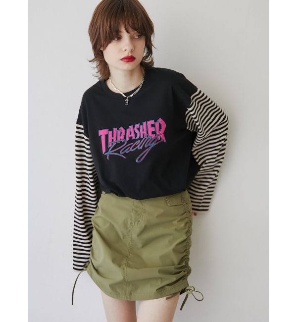 【別注】THRASHER ボーダーロンT