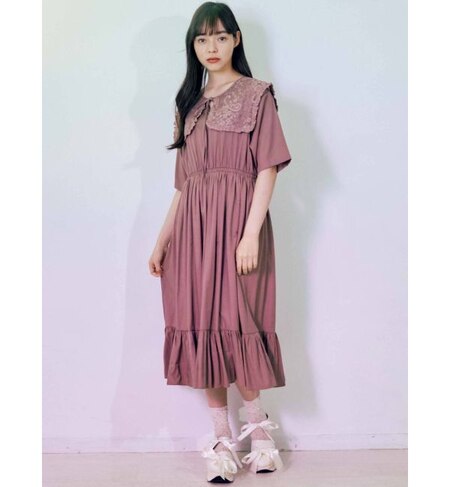 Lusterレースセーラーカラーワンピース Merry Jenny メリージェニー の通販 アイルミネ Lusterレースセーラーカラーワンピース Merry Jenny メリージェニー の通販 アイルミネ