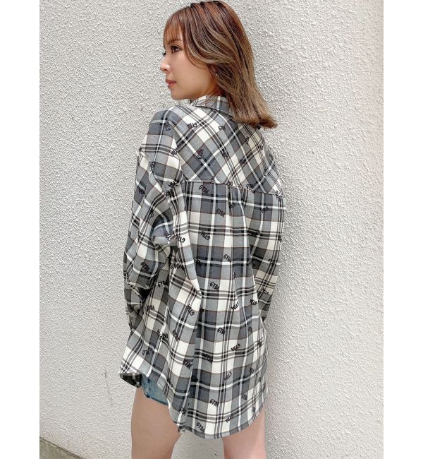 GYDA LOGO PATTERN BIG CHECK シャツ|GYDA(ジェイダ)の通販｜アイルミネ