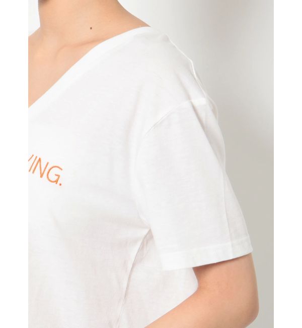 VネックLOGO LOOSE SHORT Tシャツ|GYDA(ジェイダ)の通販｜アイルミネ