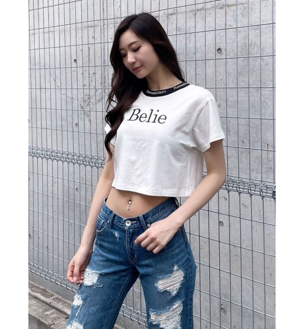 BelieロゴcollarショートTシャツ|GYDA(ジェイダ)の通販｜アイルミネ