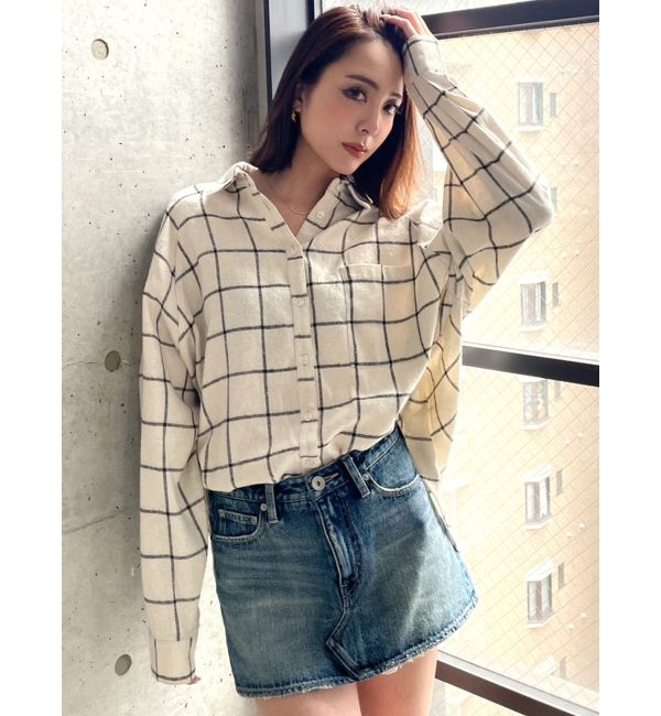 WINDOWPANE CHECK SHIRT|GYDA(ジェイダ)の通販｜アイルミネ