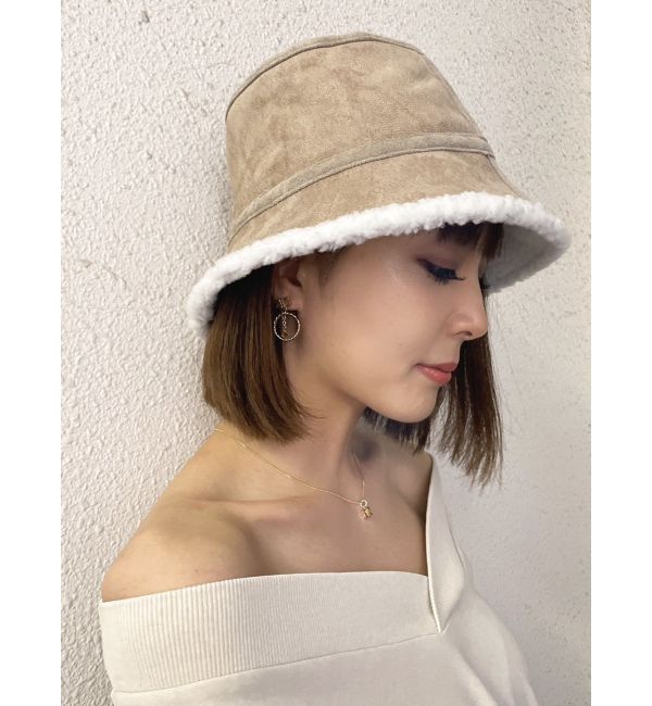 GYDA ジェイダ2WAYフェイクムートンバケットHAT 新品 最大44%OFF