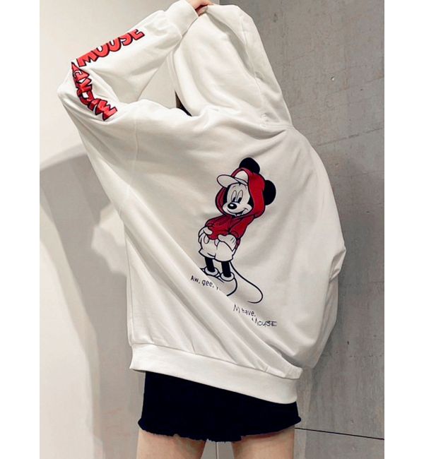 Mickey Mouse/BackプリントBIGスウェットTOPS|GYDA(ジェイダ)の通販