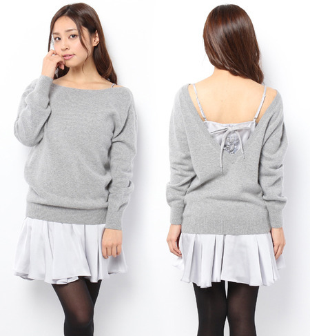 女子ゆる裾フレアワンピース