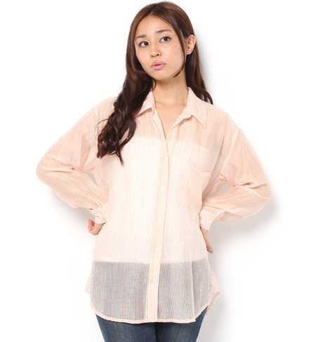 シースルーオーバーシャツ