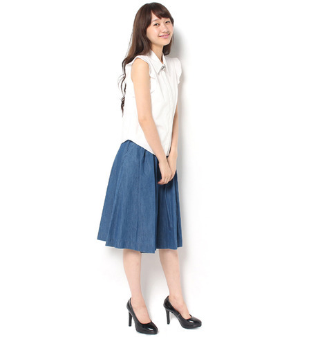 【スナイデル/snidel】 ノースリビジュー付シャツ [送料無料]