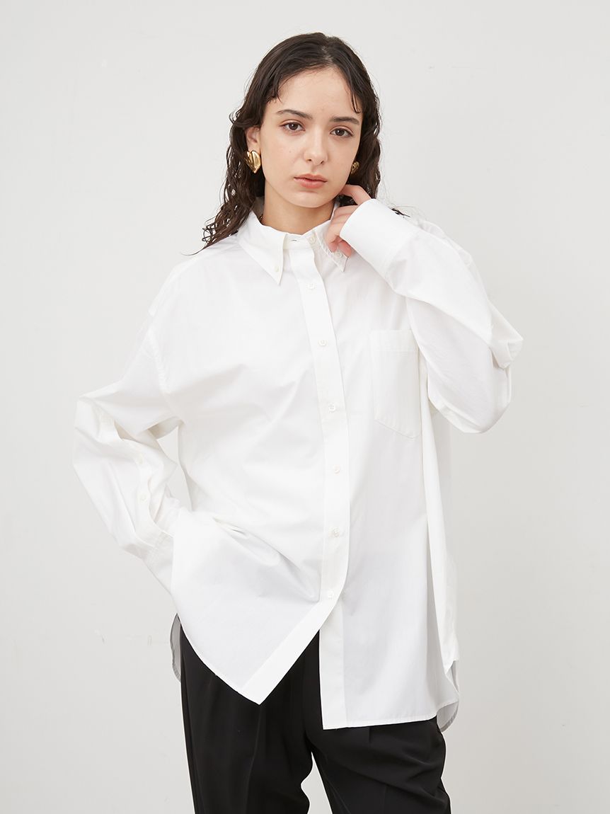 隠し釦ダウン半袖ワイドシャツ|Mila Owen(ミラオーウェン)の通販 