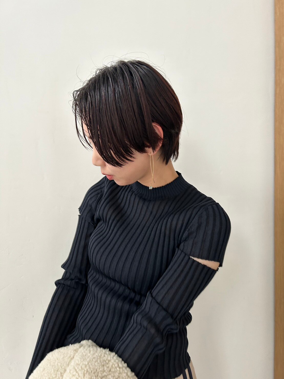 emmi atelier】クロップドシャイニーニットトップス|emmi(エミ)の通販