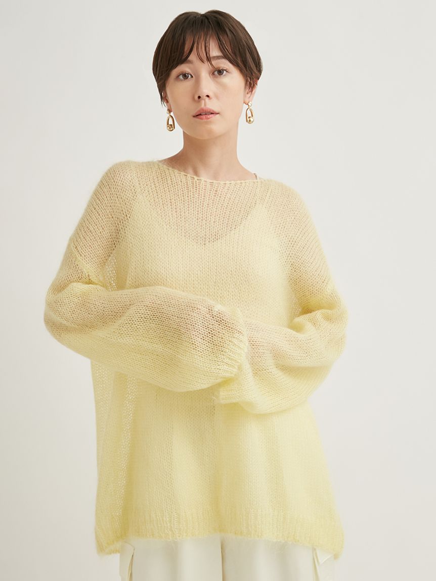 emmi atelier】モヘアローゲージニットトップス|emmi(エミ)の通販