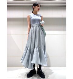 新品 未使用♡ FURFUR ファーファー エアリースカート カットドレス 黒-