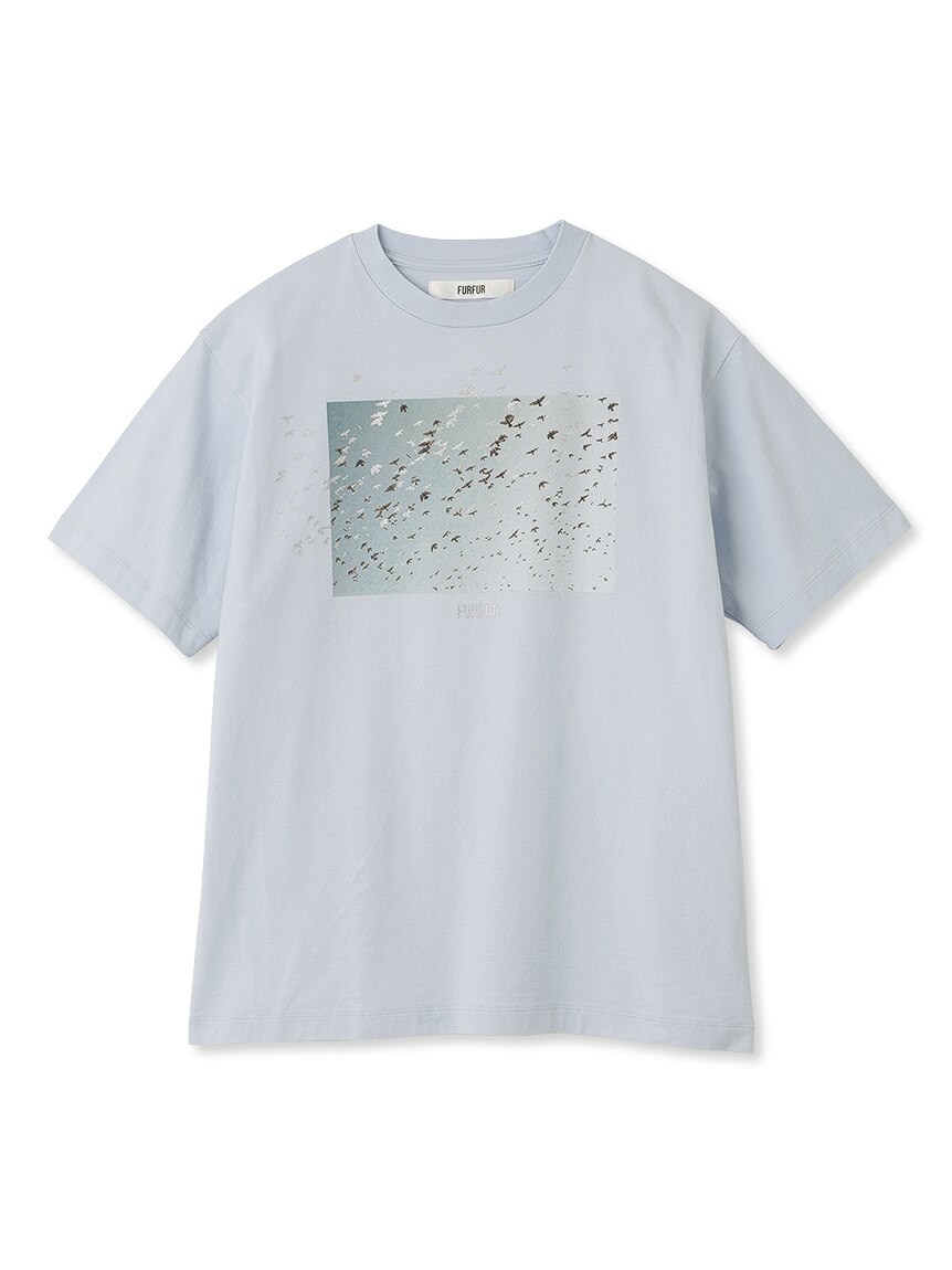 レディースMai Kiseコラボ/BIRDTシャツ ホワイト - Tシャツ(半袖/袖なし)