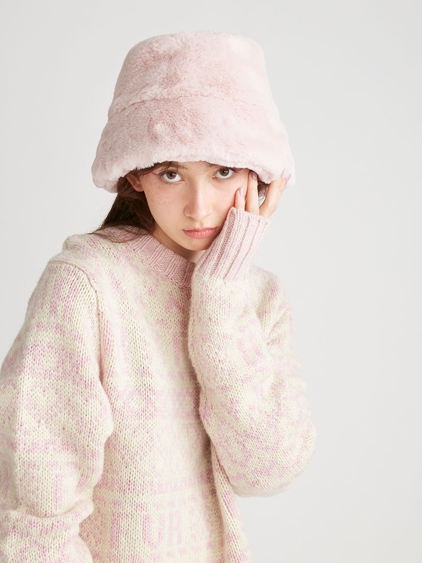 ☆安心の定価販売☆】 FUR イクミ IKUMI HAT ゼブラ ボリューム