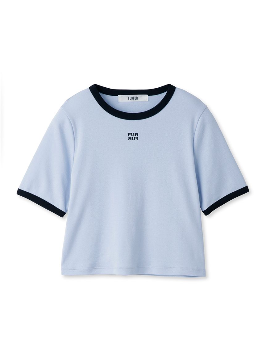 【限定カラー】ロゴ刺繍リンガーネックTシャツ