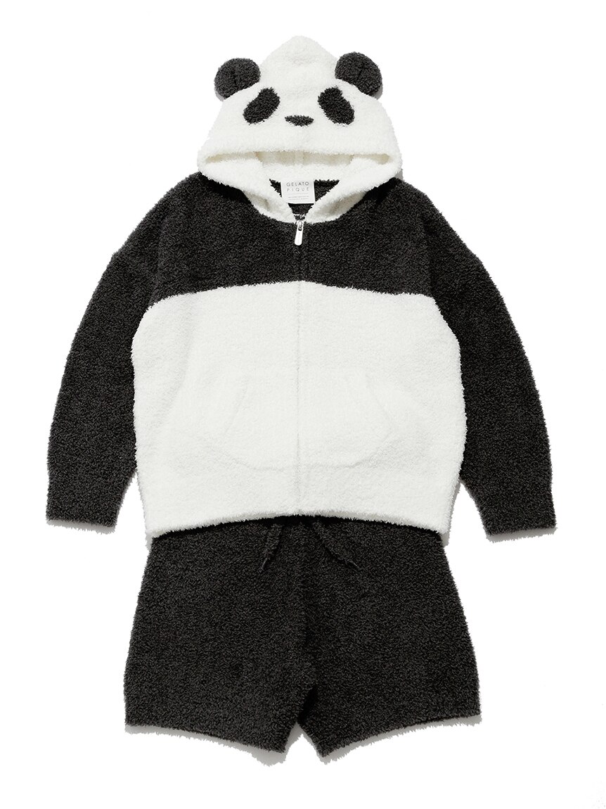 【KIDS】パンダパーカ＆ショートパンツSET