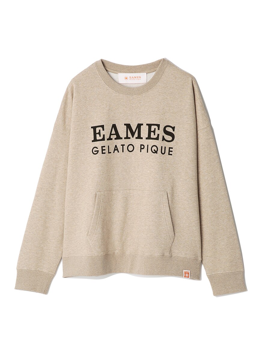 EAMES】【HOMME】リサイクルコットンロゴ裏毛プルオーバー|gelato