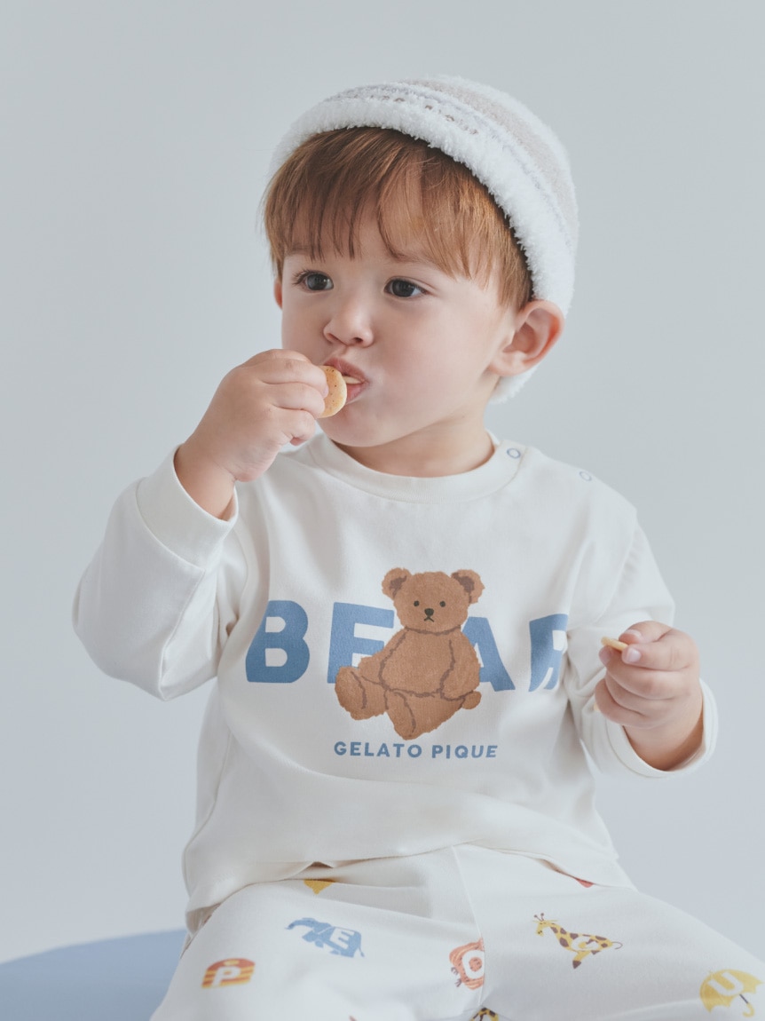 BABY】ベアワンポイントロンT|gelato pique(ジェラート ピケ)の通販